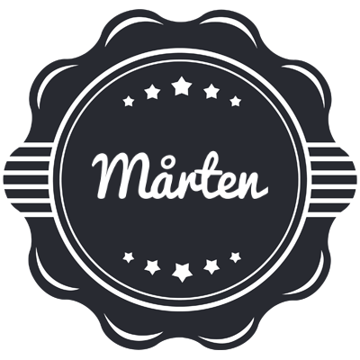 Mårten badge logo