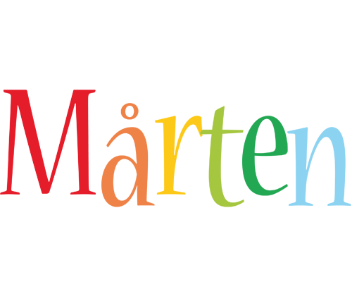Mårten birthday logo