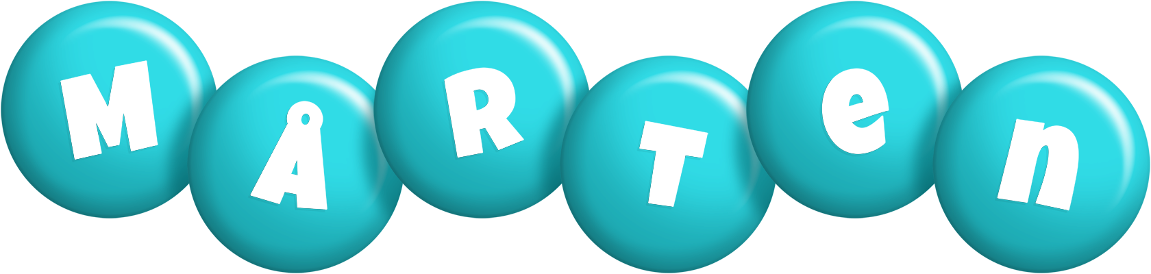 Mårten candy-azur logo