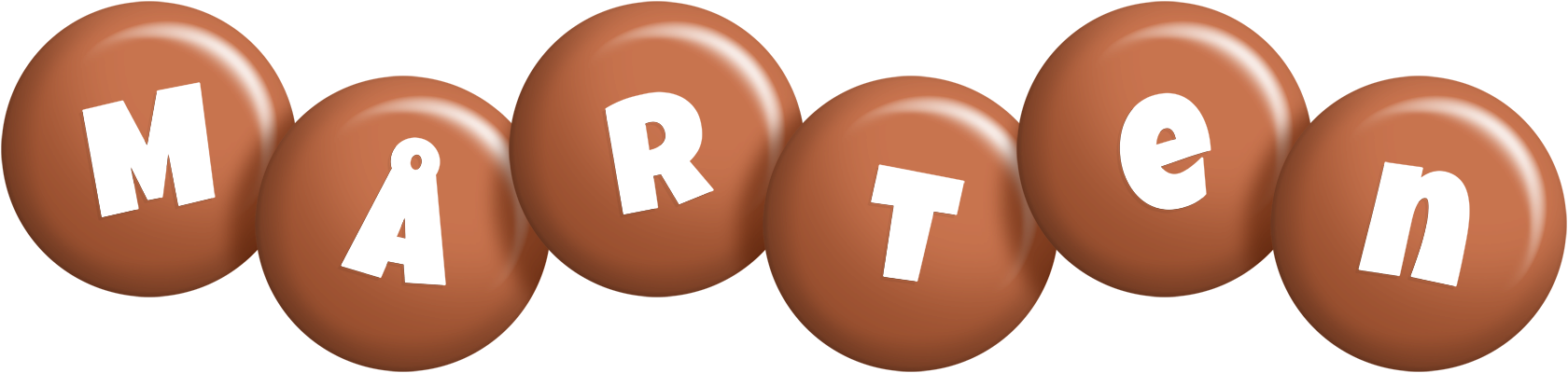 Mårten candy-brown logo