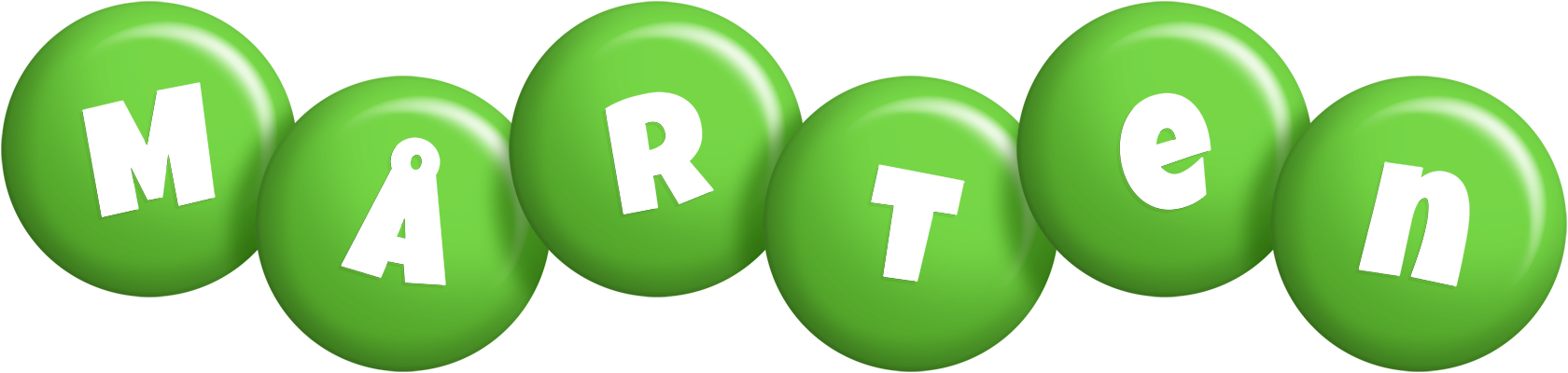 Mårten candy-green logo