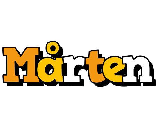 Mårten cartoon logo