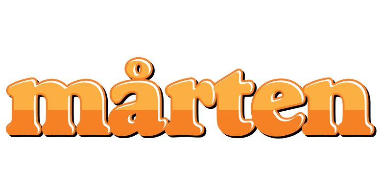 Mårten orange logo