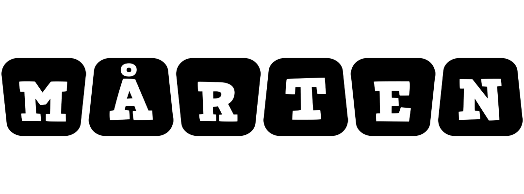 Mårten racing logo