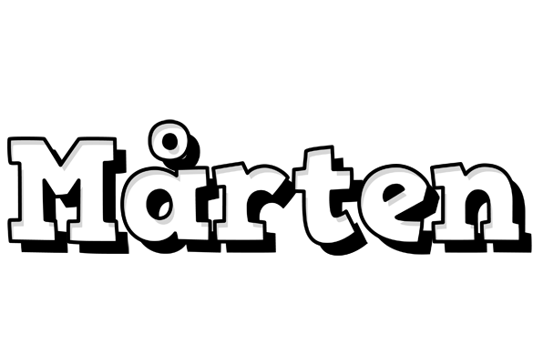 Mårten snowing logo