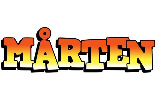 Mårten sunset logo