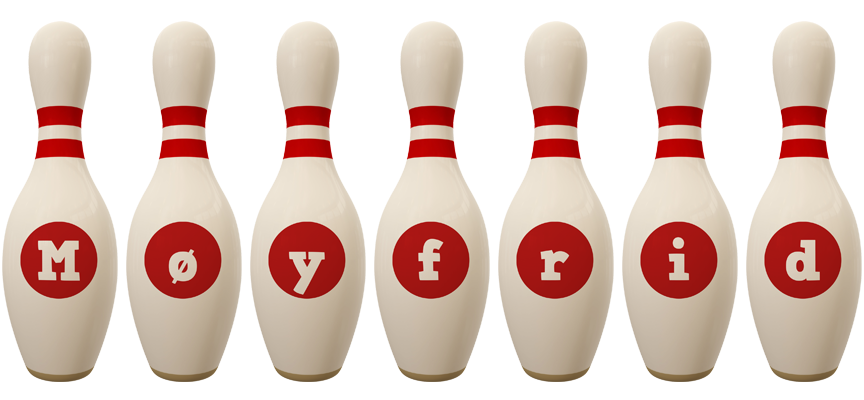 Møyfrid bowling-pin logo