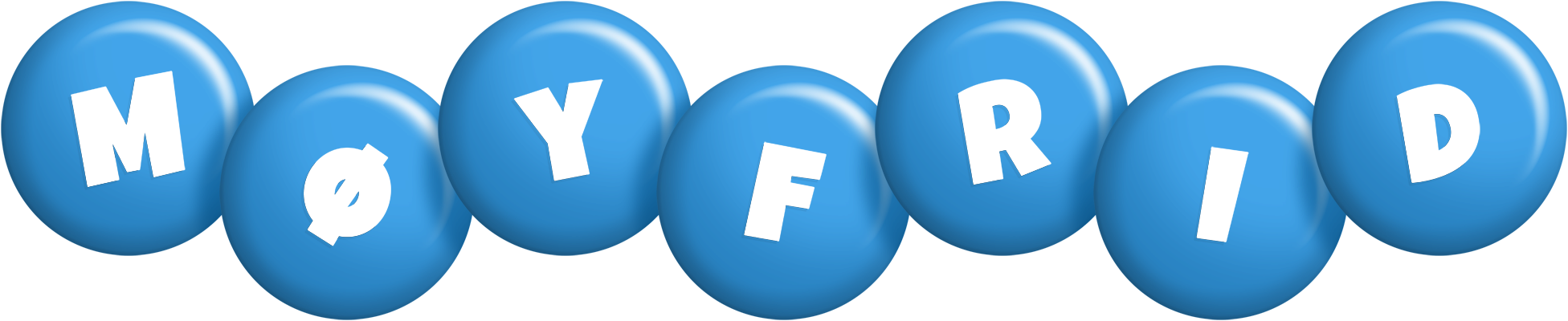Møyfrid candy-blue logo