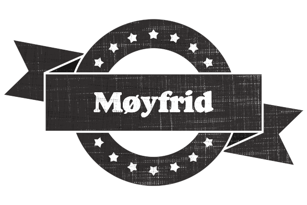 Møyfrid grunge logo