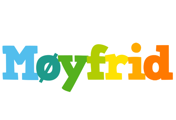 Møyfrid rainbows logo