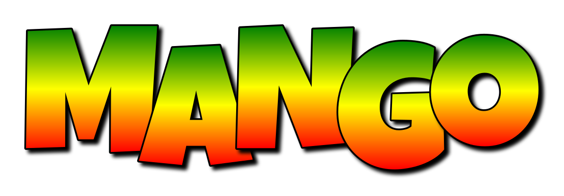 MANGO logo effect. Colorful text effects in various flavors. Customize your own text here: https://www.textgiraffe.com/logos/mango/