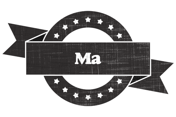 Ma grunge logo