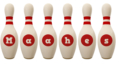 Maahes bowling-pin logo