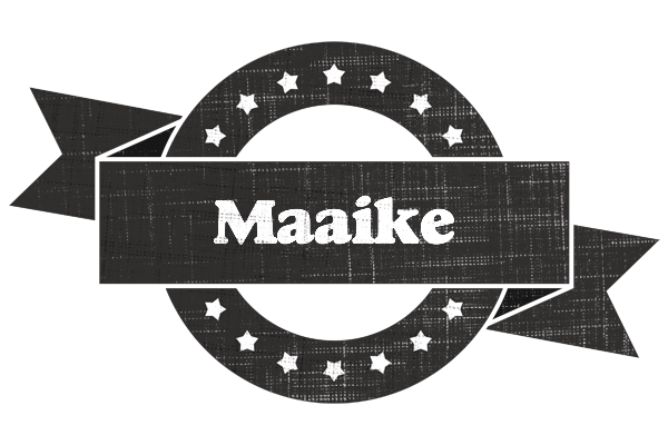 Maaike grunge logo