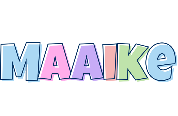 Maaike pastel logo