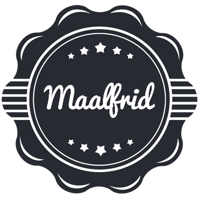 Maalfrid badge logo