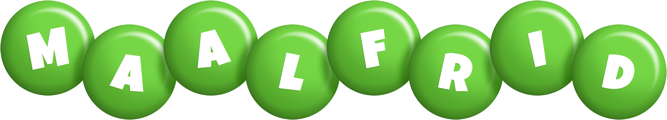 Maalfrid candy-green logo
