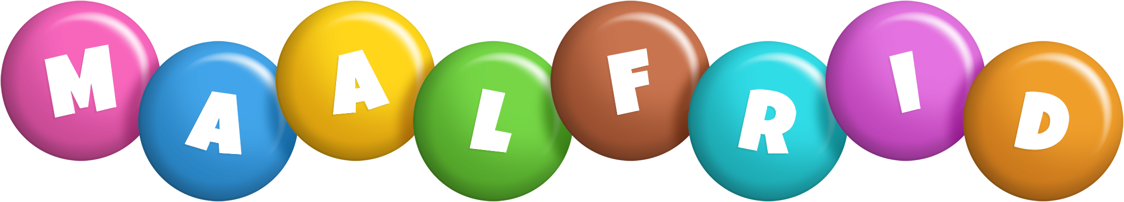 Maalfrid candy logo