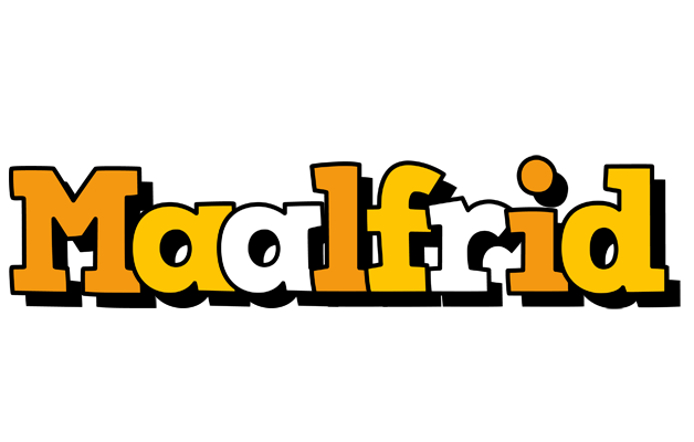 Maalfrid cartoon logo