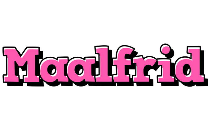 Maalfrid girlish logo