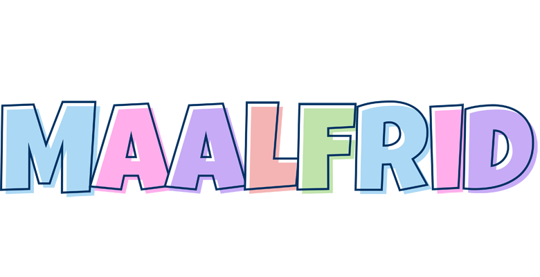 Maalfrid pastel logo