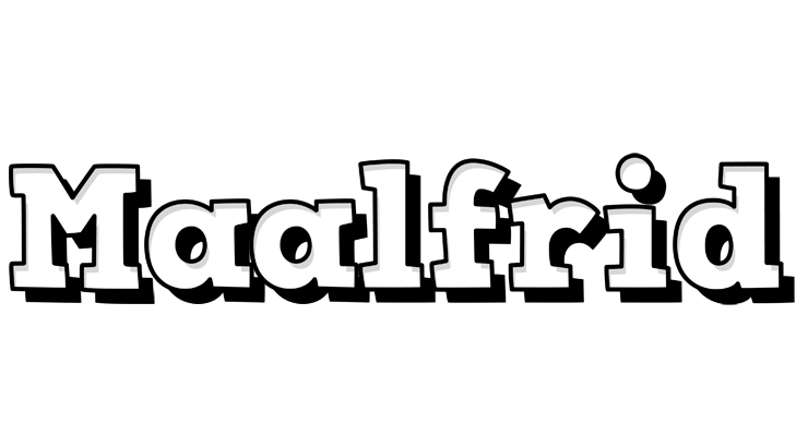 Maalfrid snowing logo