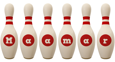 Maamar bowling-pin logo