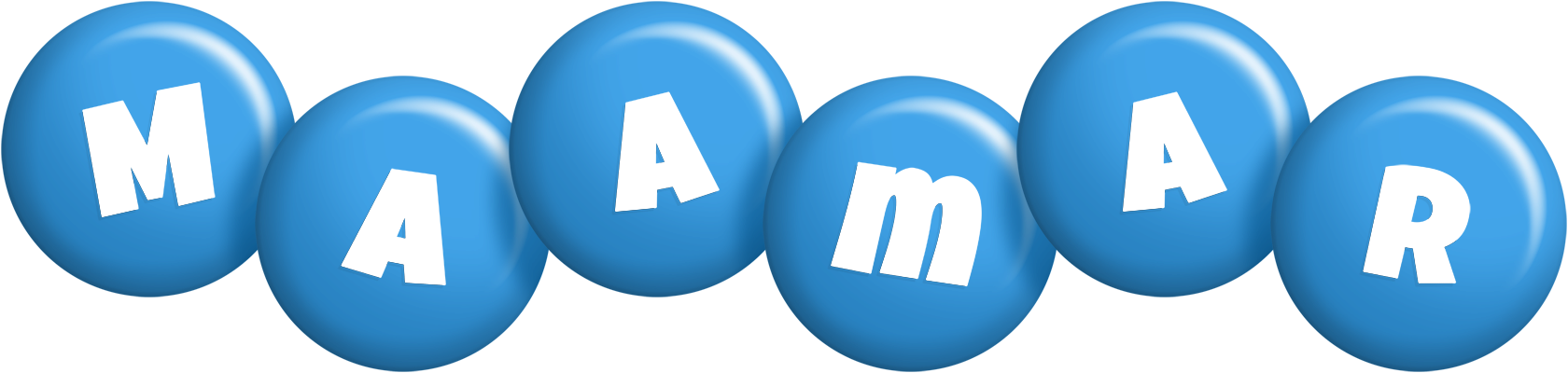 Maamar candy-blue logo