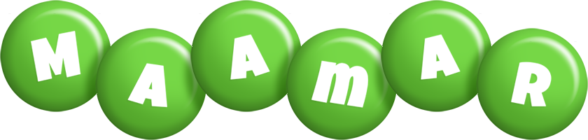 Maamar candy-green logo