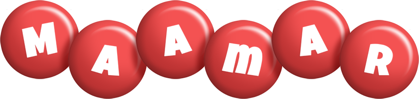 Maamar candy-red logo