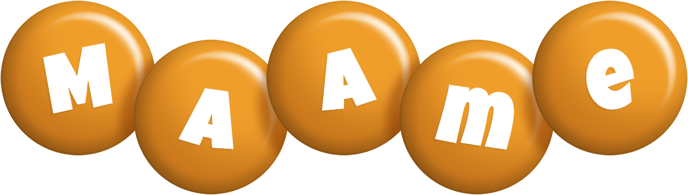 Maame candy-orange logo