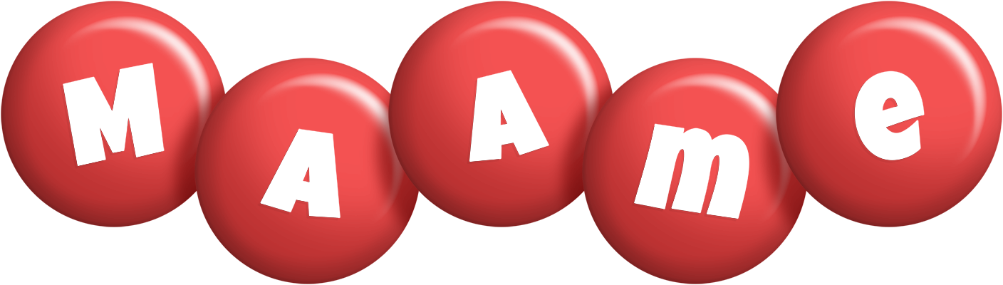 Maame candy-red logo