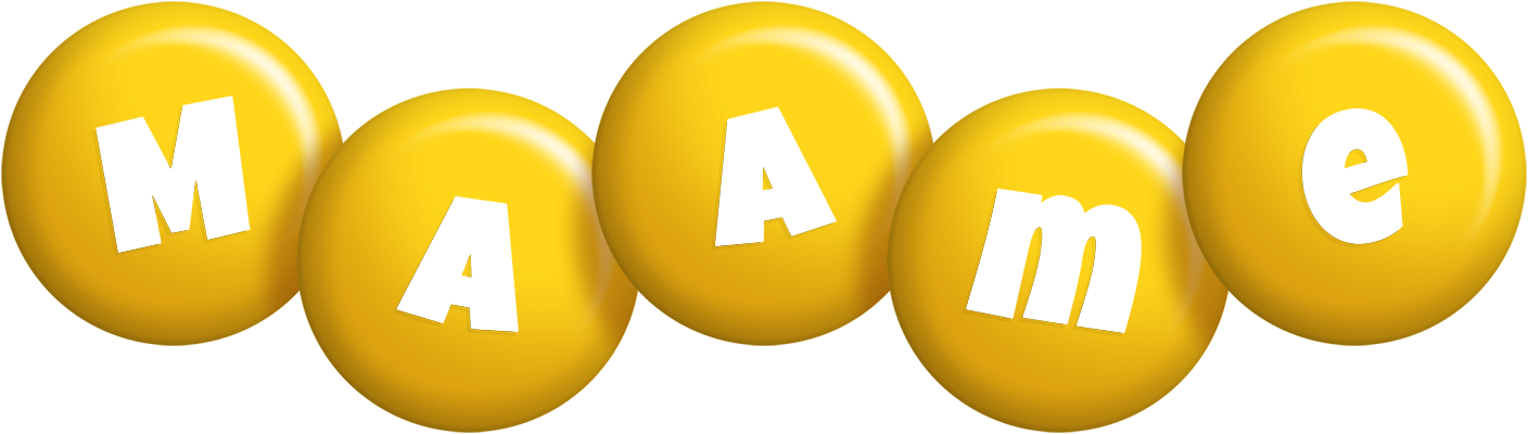 Maame candy-yellow logo