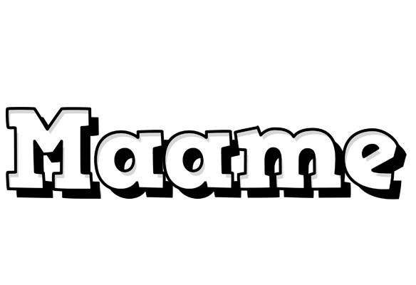 Maame snowing logo