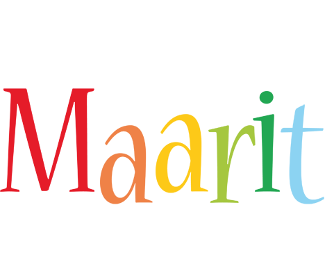 Maarit birthday logo