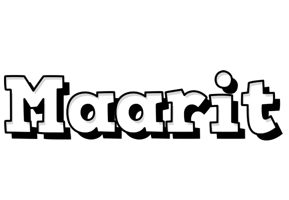 Maarit snowing logo