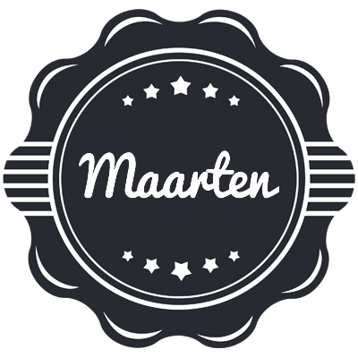 Maarten badge logo