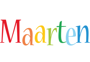 Maarten birthday logo