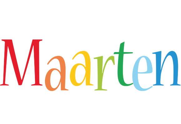 Maarten birthday logo