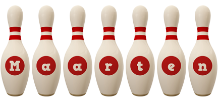 Maarten bowling-pin logo