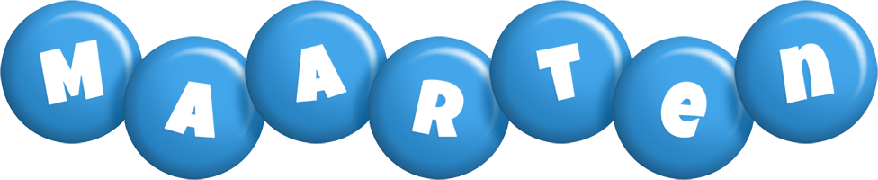 Maarten candy-blue logo