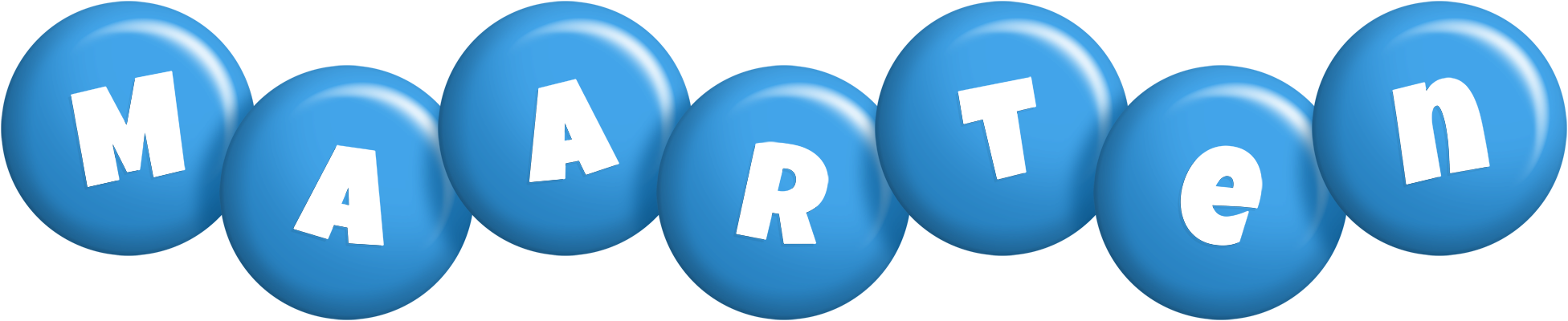 Maarten candy-blue logo