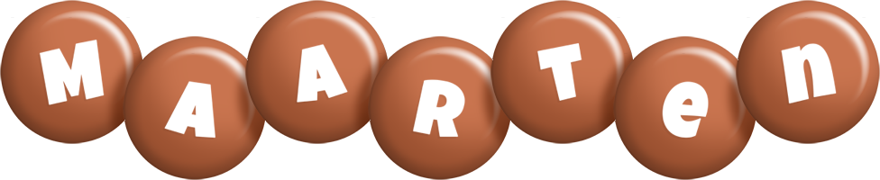 Maarten candy-brown logo