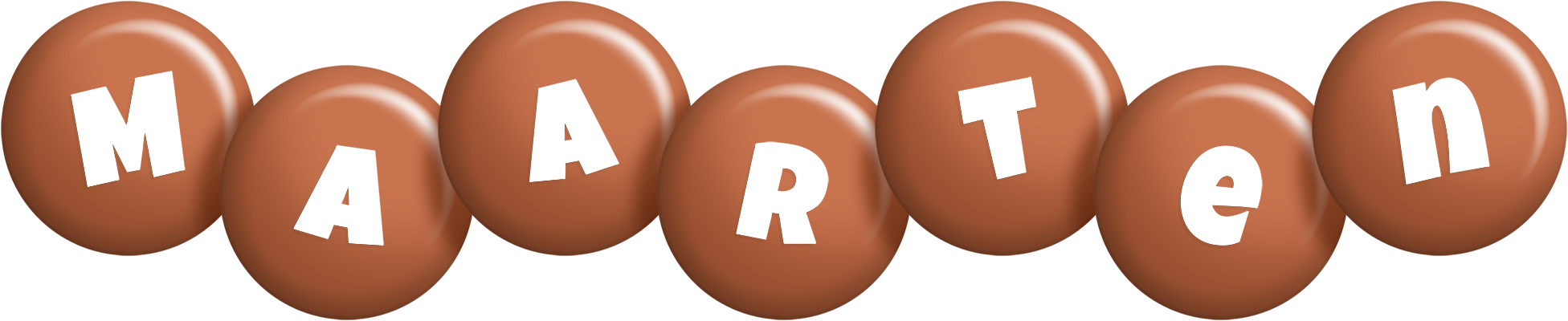 Maarten candy-brown logo