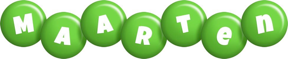 Maarten candy-green logo