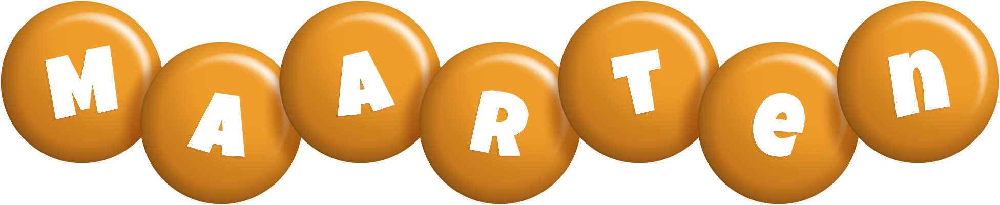 Maarten candy-orange logo