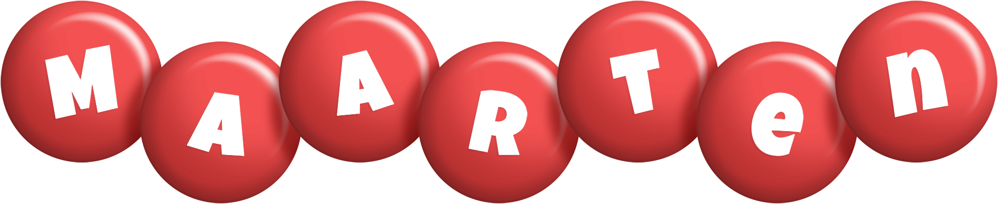 Maarten candy-red logo