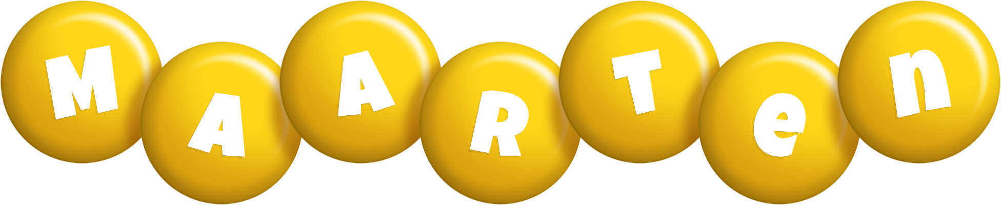 Maarten candy-yellow logo