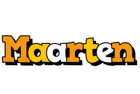 Maarten cartoon logo