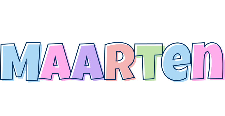 Maarten pastel logo